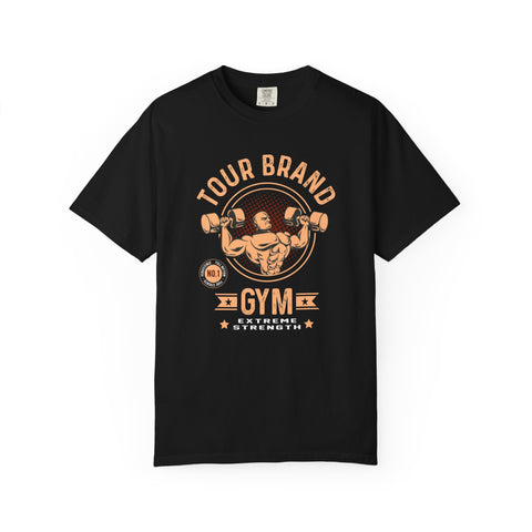 Tour Brand Gym No 1 Design for Strong People T-Shirt