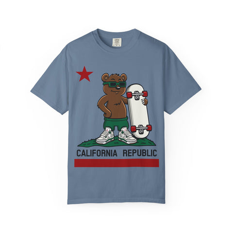 California Skateboard Bear Shirt - Cool Skater Tee for CA Fans