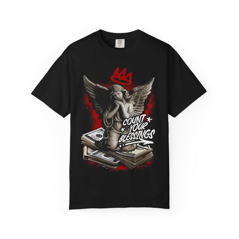 Count Your Blessings Angel Tee – Crown Inspired Shirt - Sinful Threads