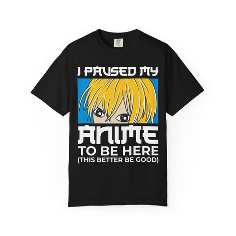 Paused Anime Shirt – Graphic Meme Tee
