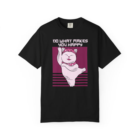 Lucky Cat Shirt - Maneki Neko Tee - Happy Quote Gift