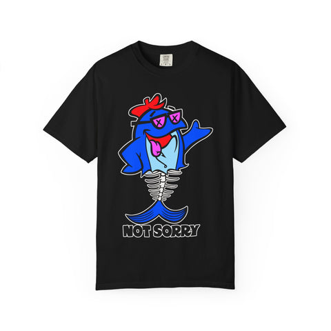 Funny Shark Shirt - Not Sorry Skeleton Design Tee