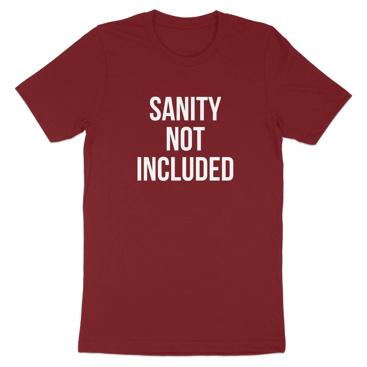 Sanity Not Included Funny Graphic Red T-shirt product