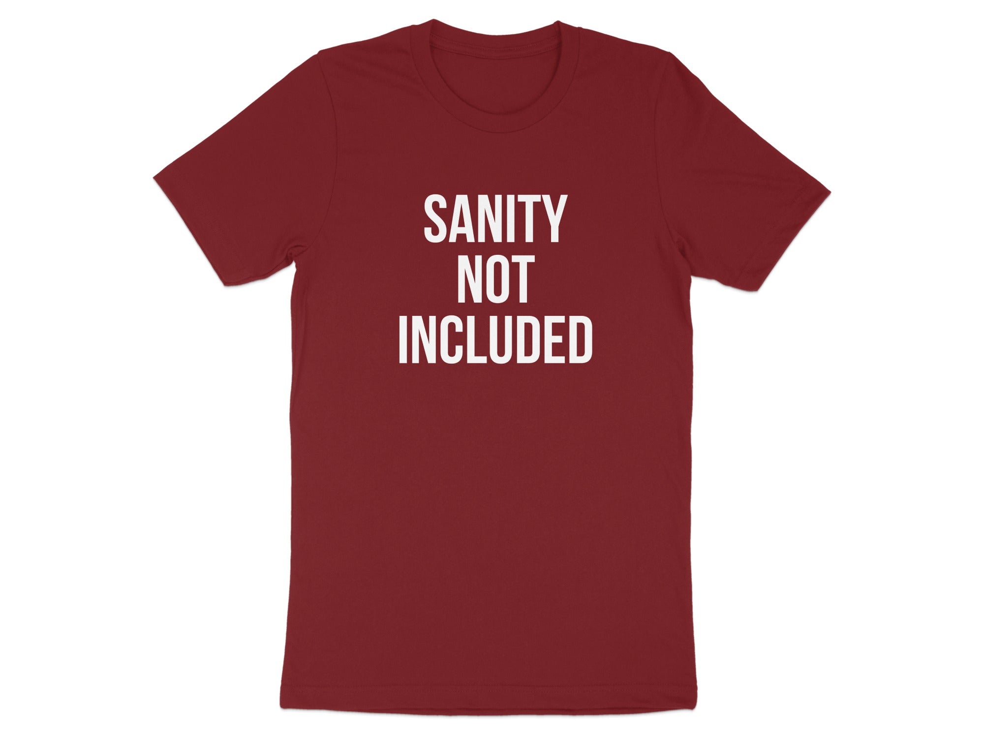 Sanity Not Included Funny Graphic Red T-shirt product