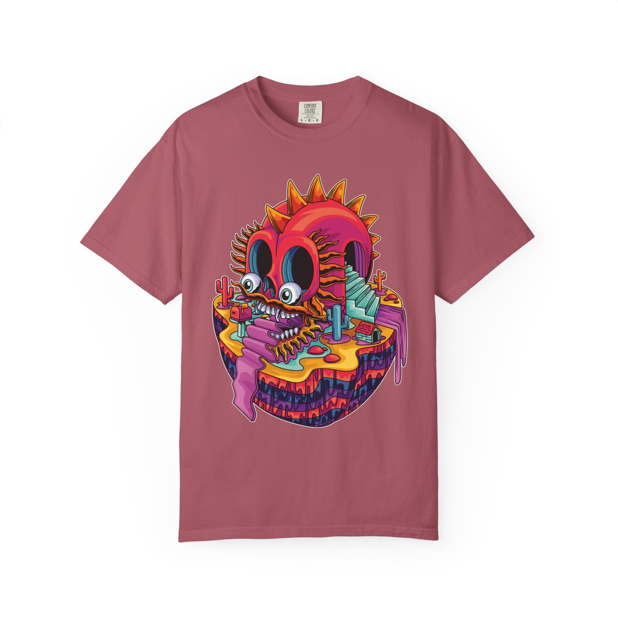 Fantasy Dragon Tee - Psychedelic Monument Valley Art Shirt - Sinful Threads