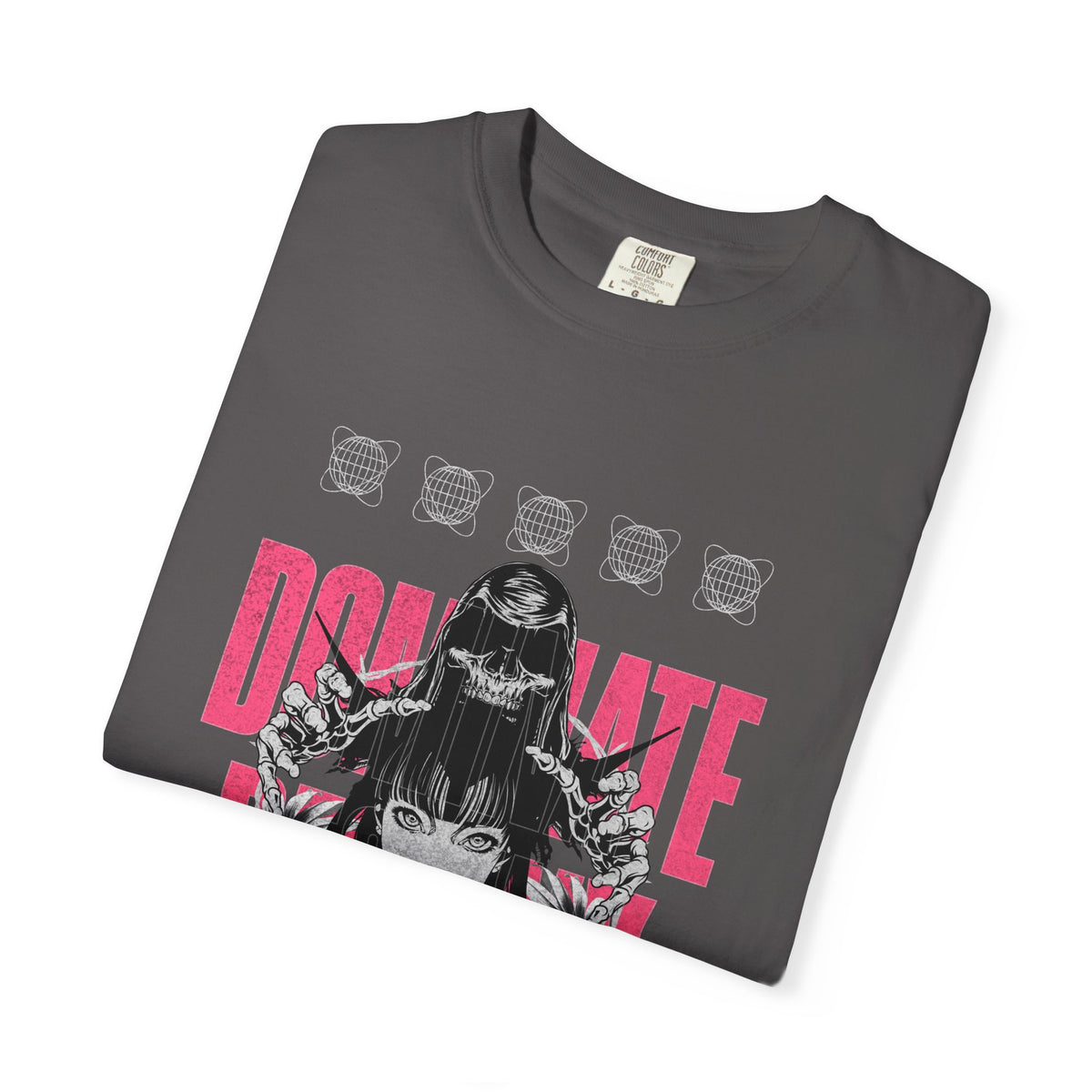Gothic Skull Tee - Fearless Dark Anime Aesthetic Girl