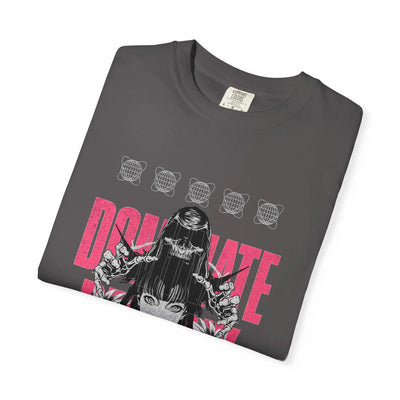 Gothic Skull Tee - Fearless Dark Anime Aesthetic Girl - Sinful Threads