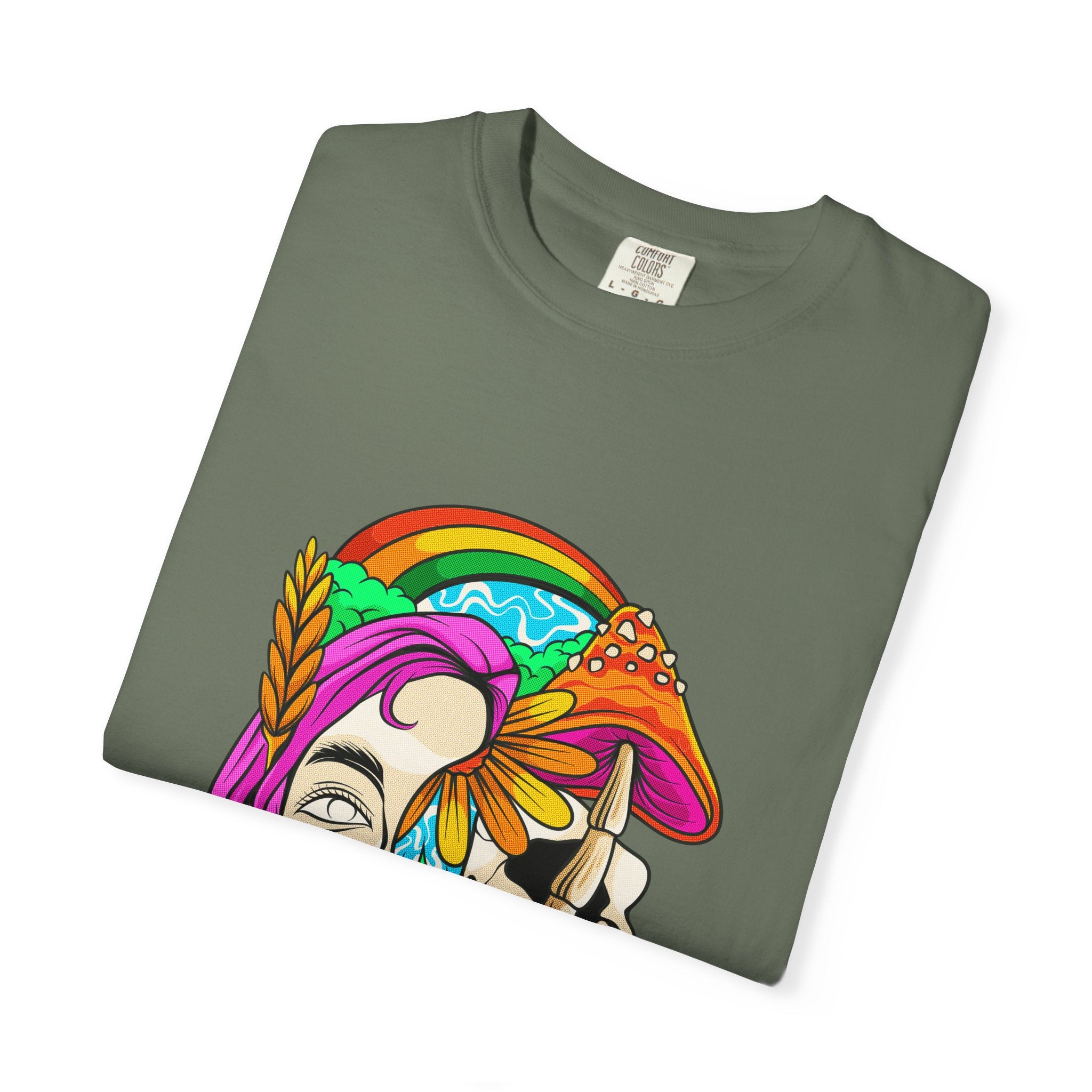 Psychedelic Skull Tee - Colorful Trippy Clothing for Women - Sinful Threads