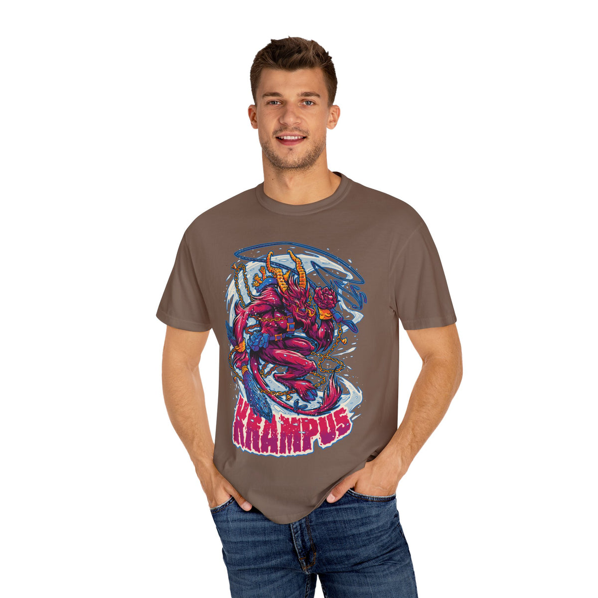 Krampus Christmas Tee - Naughty List Devil Folklore Design