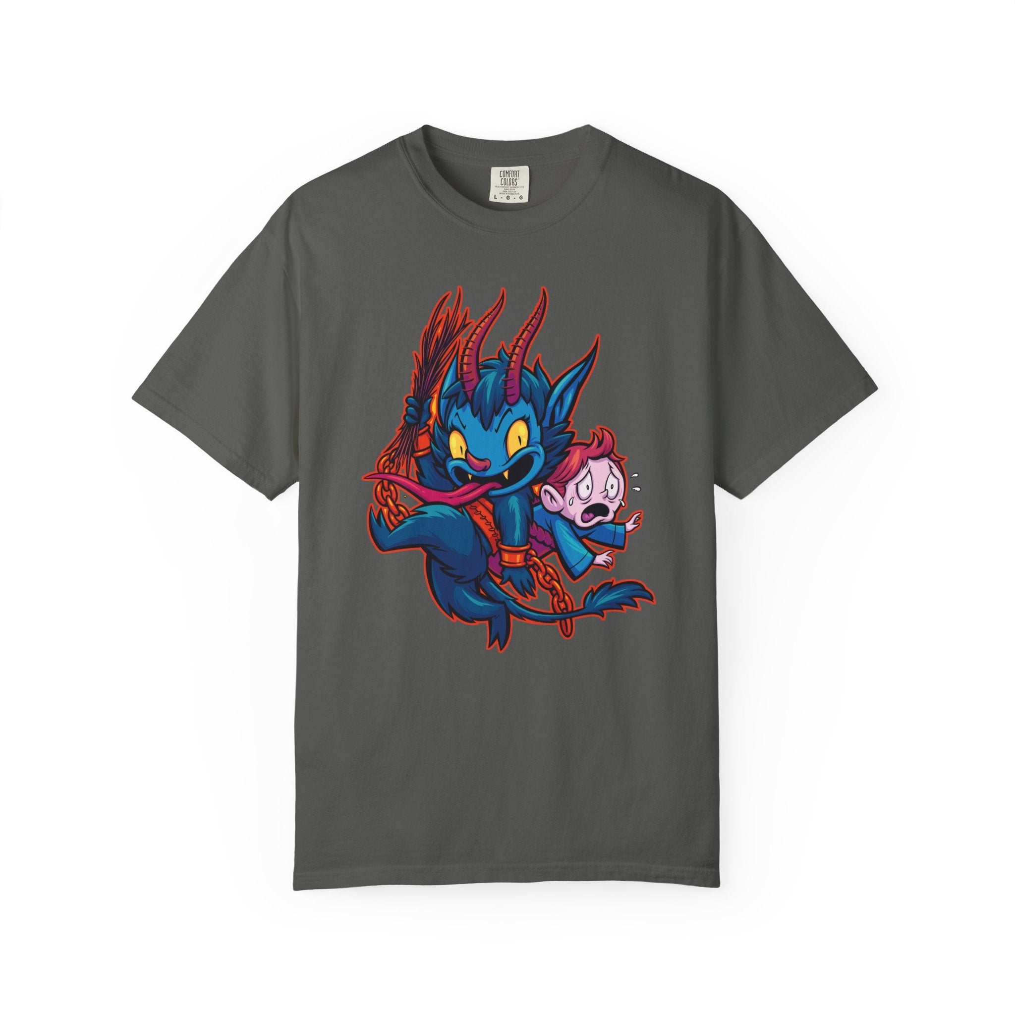 Kawaii Krampus Tee - Cute Cartoony Holiday Shirt - Sinful Threads