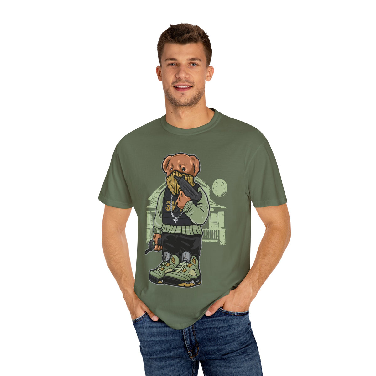 Hip Hop Graphic Tee – Gangster Bear Urban Streetwear