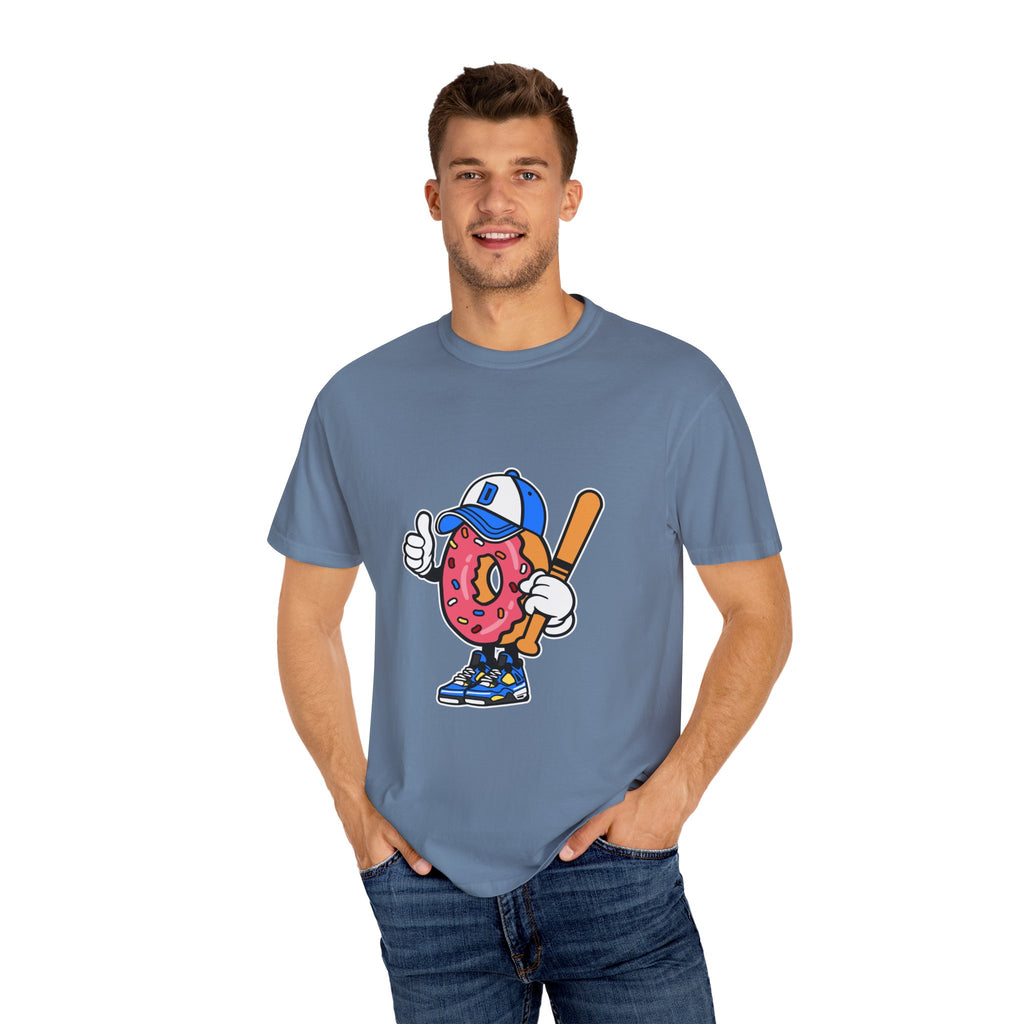 Doughnut the Baseball Player Fun and Sweet T-Shirt - Sinful Threads