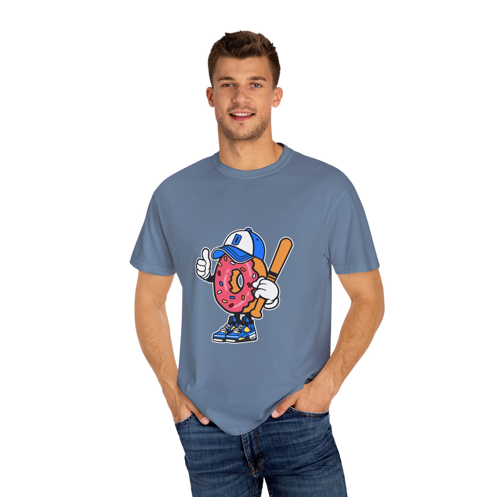 Doughnut the Baseball Player Fun and Sweet T-Shirt - Sinful Threads