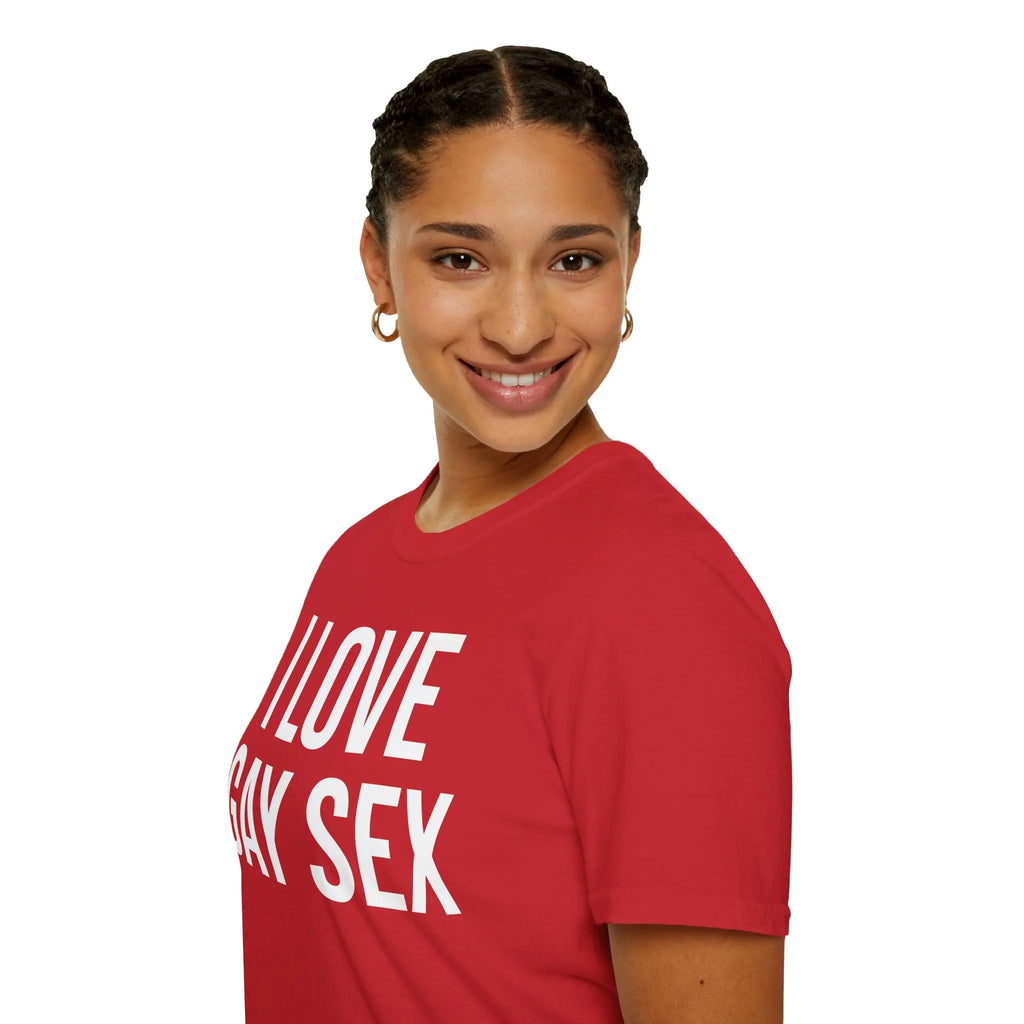 Funny Sex Positive Gay Shirt for Unapologetic Pride Printify