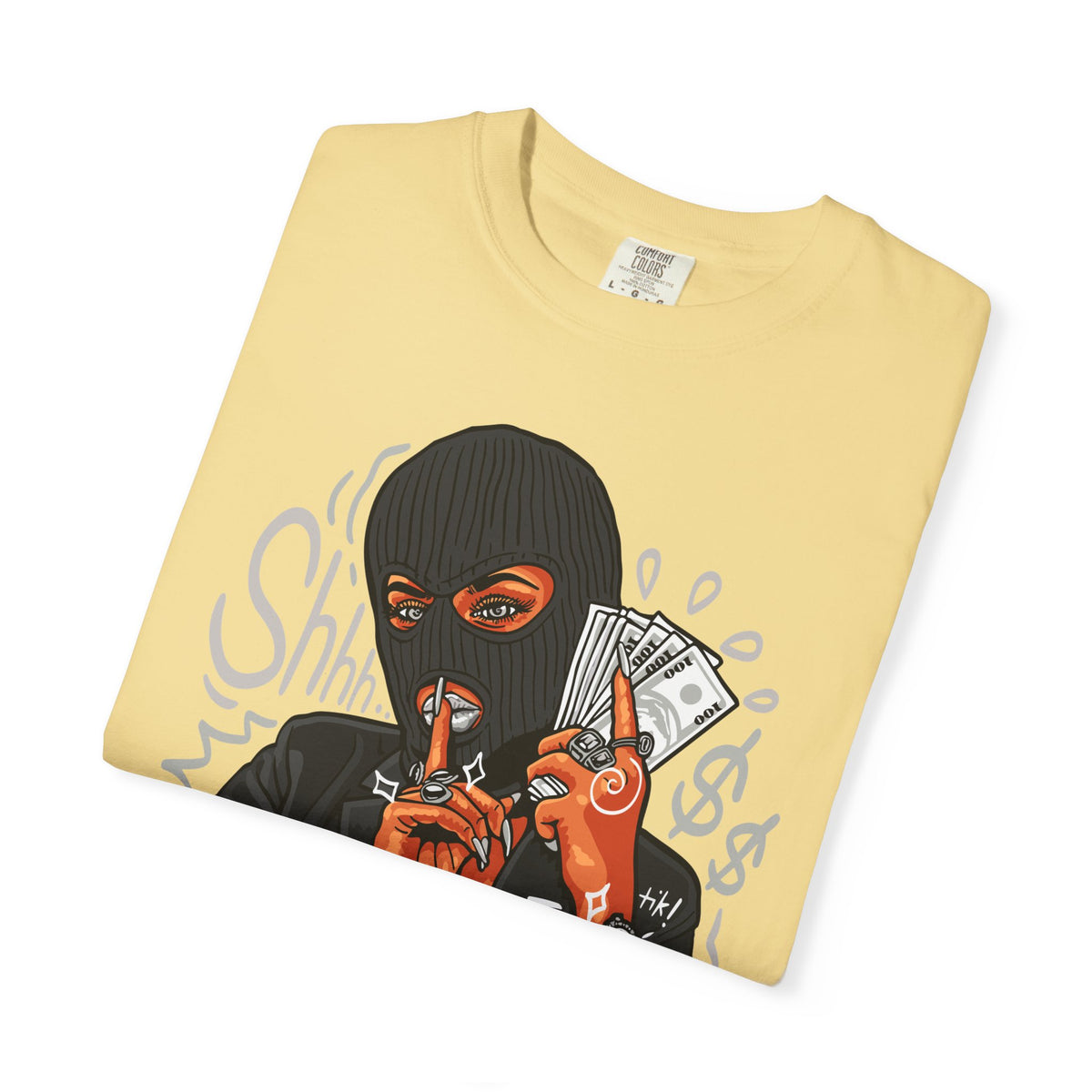 Money Heist Shhh Graphic Tee – Gangster Streetwear