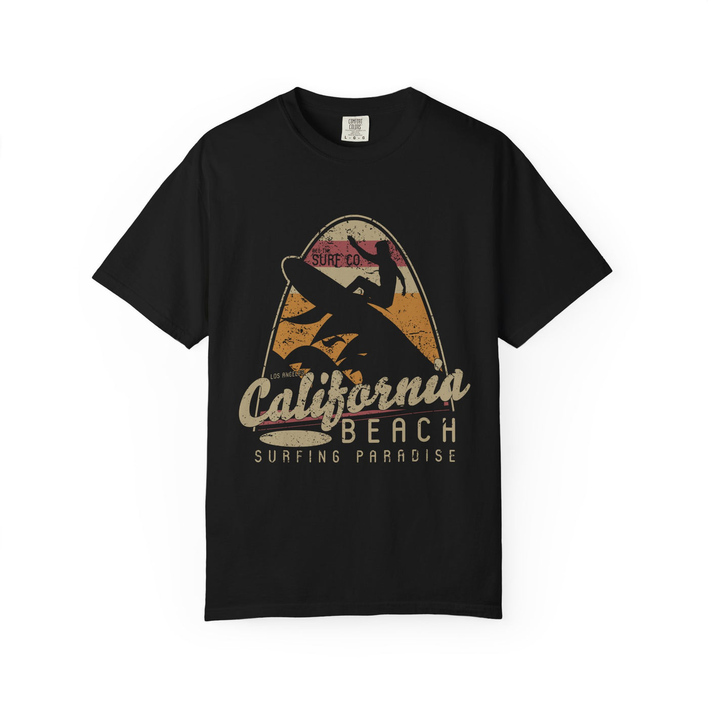 Los Angeles California Beach Surfing Paradise Style T-Shirt - Sinful Threads