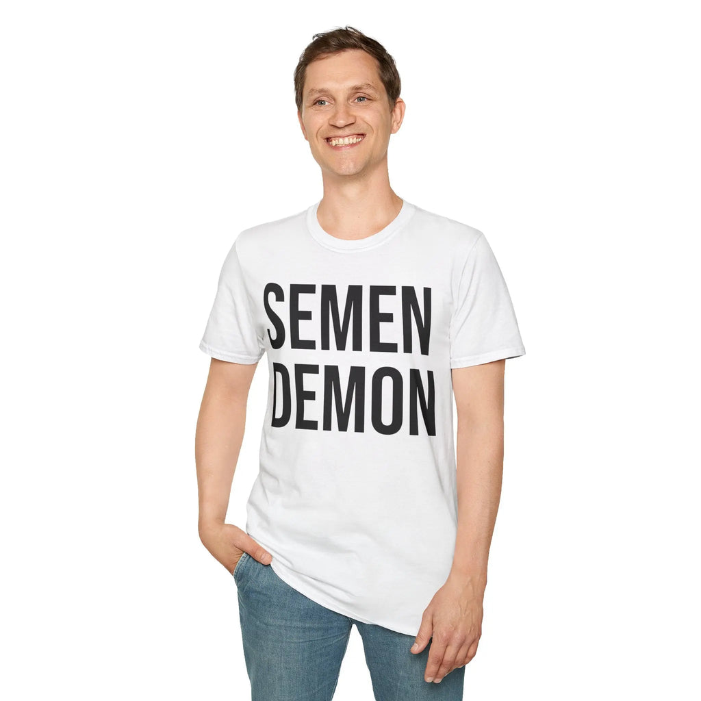 Semen Demon Tee - Adult Humor Graphic Tee Printify