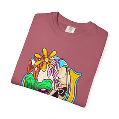 Floral Skull Shirt - Gothic Botanical Tee - Surreal Art
