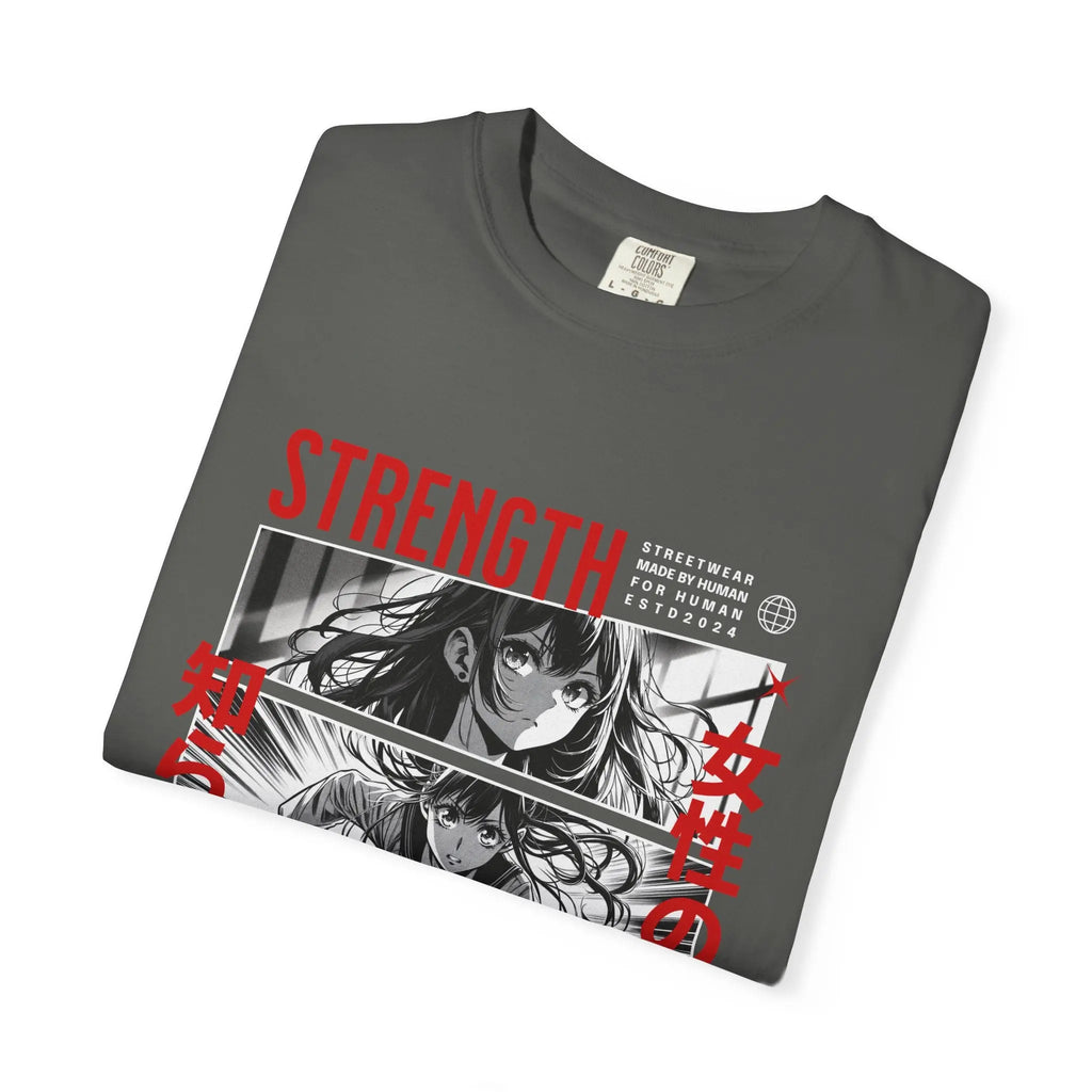 Strength Manga Tee - Cool Girl Samurai - Warrior Gift - Sinful Threads