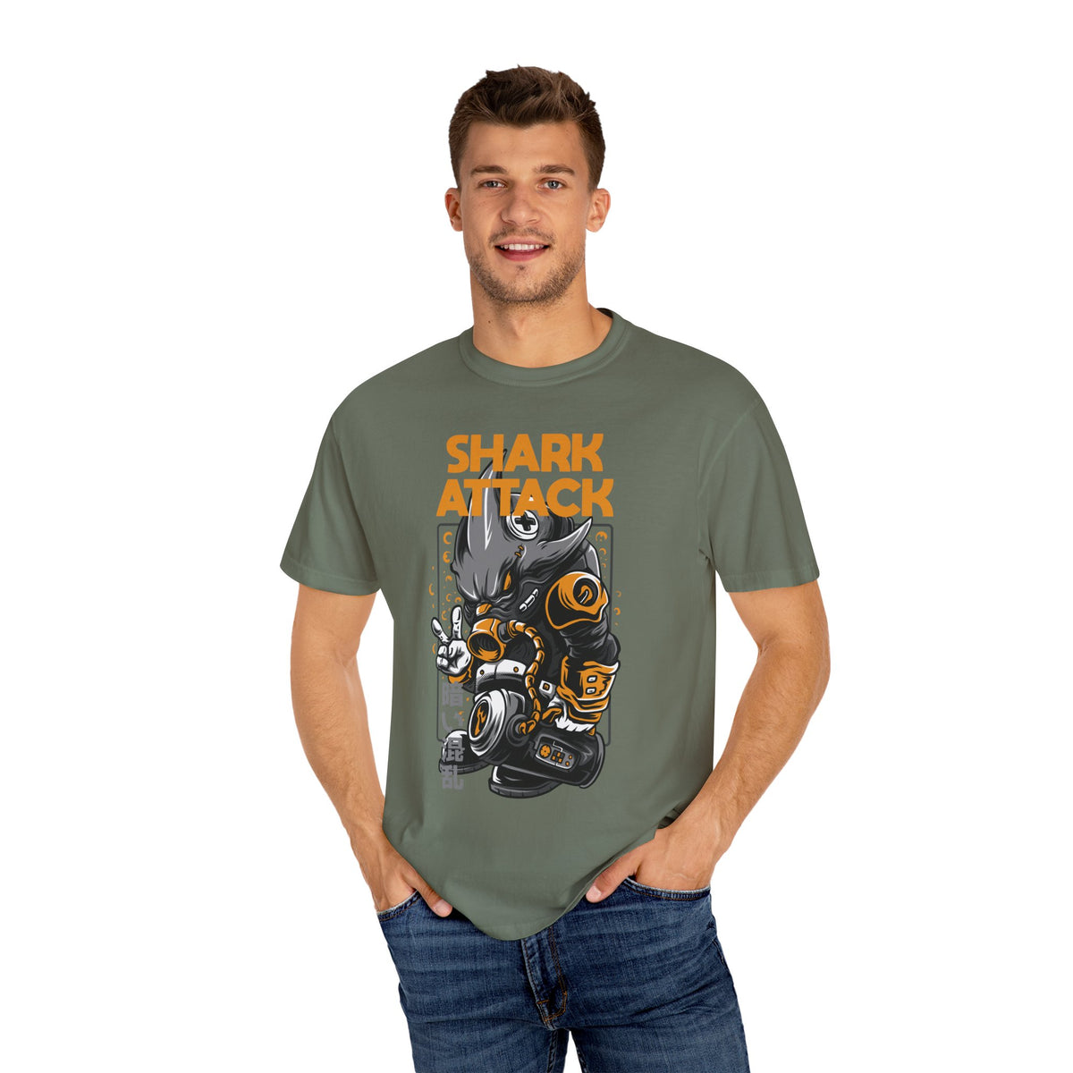 Shark Attack Bold Graphic Unisex T-Shirt
