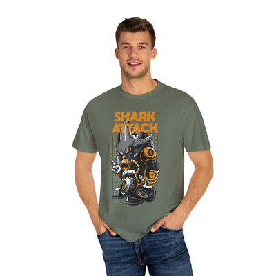 Shark Attack Bold Graphic Unisex T-Shirt - Sinful Threads