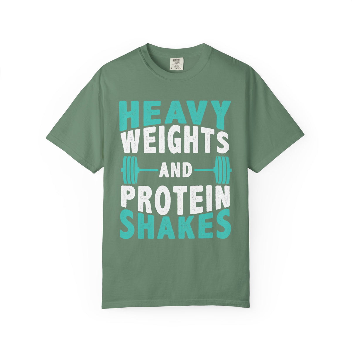 Heavy Weights Protein Shakes Gym Workout T-Shirt for Lifters