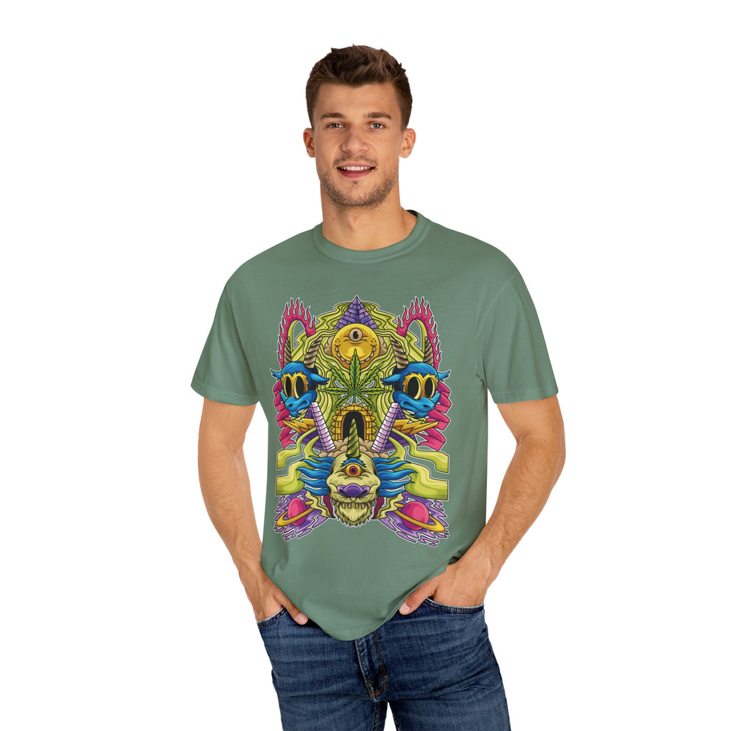 Trippy Monster Tee - Psychedelic Monster Tee - Weed Art Gift - Sinful Threads