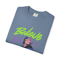 Kawaii Anime Tee - Believe Y2K Girl Design - Cute Gift