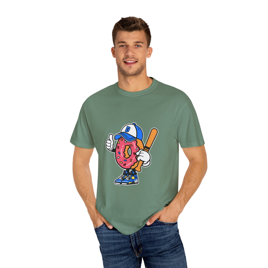 Doughnut the Baseball Player Fun and Sweet T-Shirt - Sinful Threads