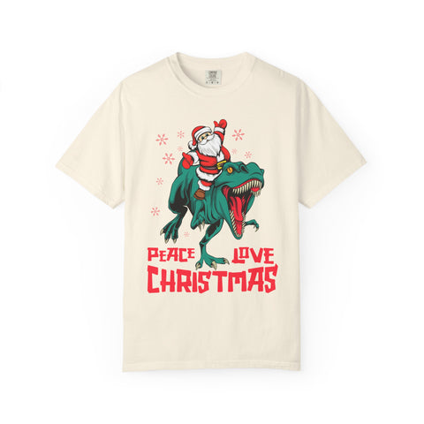 Santa T-Rex Shirt - Funny Dino Christmas Tee - Holiday Gift