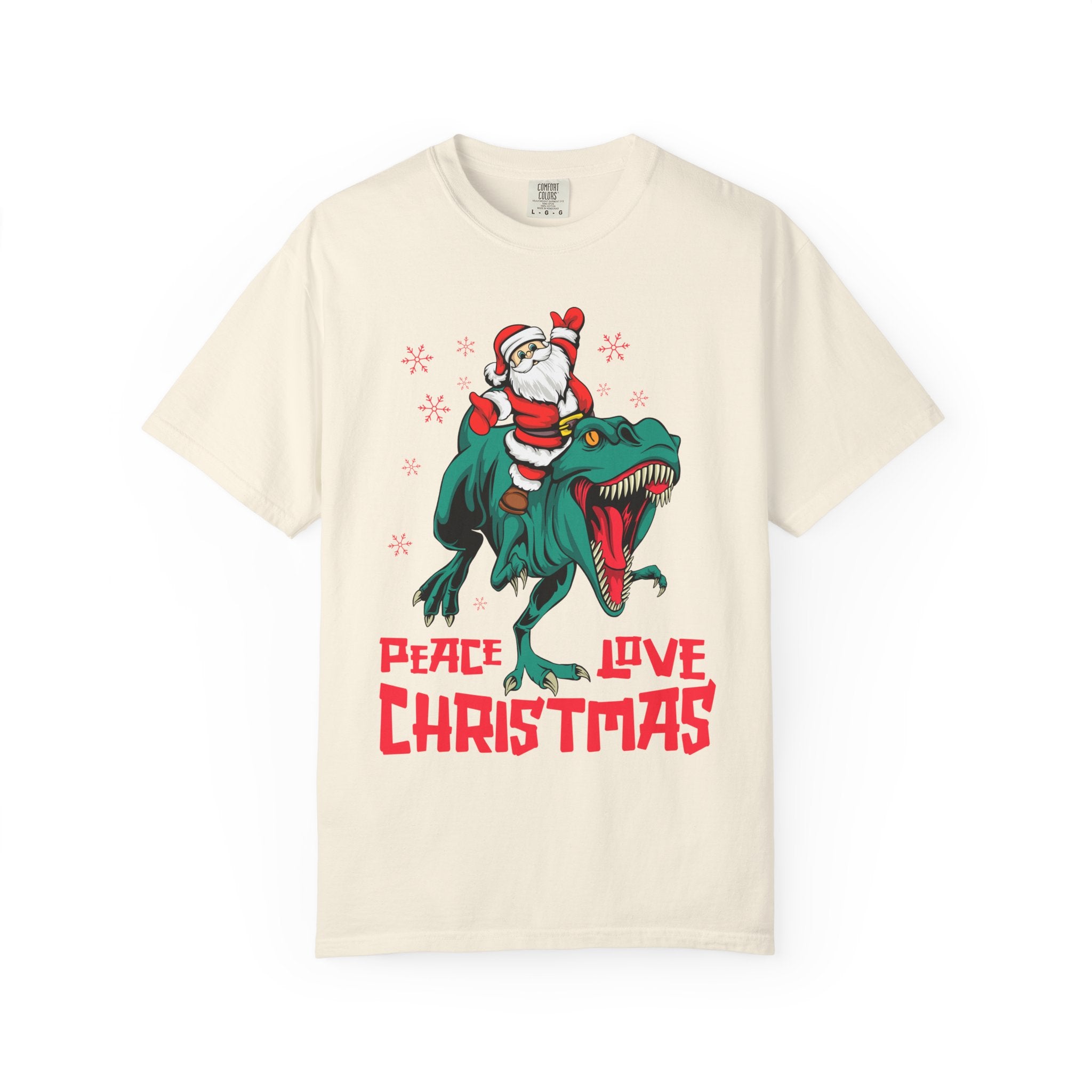 Santa T-Rex Shirt - Funny Dino Christmas Tee - Holiday Gift - Sinful Threads