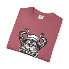 Alien Cat Tee - Octopus Graphic Shirt - Cosmic Surreal Art