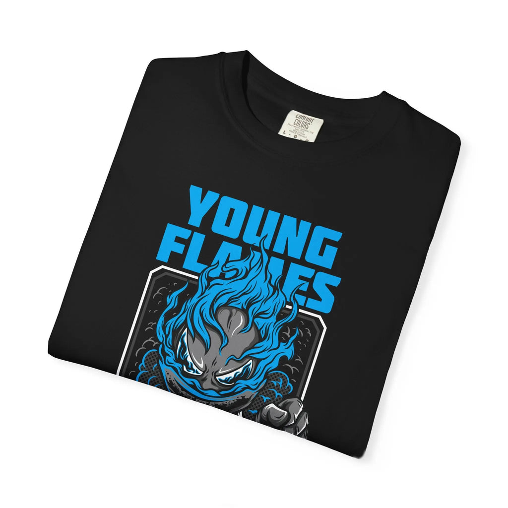 Young Flames Graphic T-Shirt Bold and Fierce Design - Sinful Threads