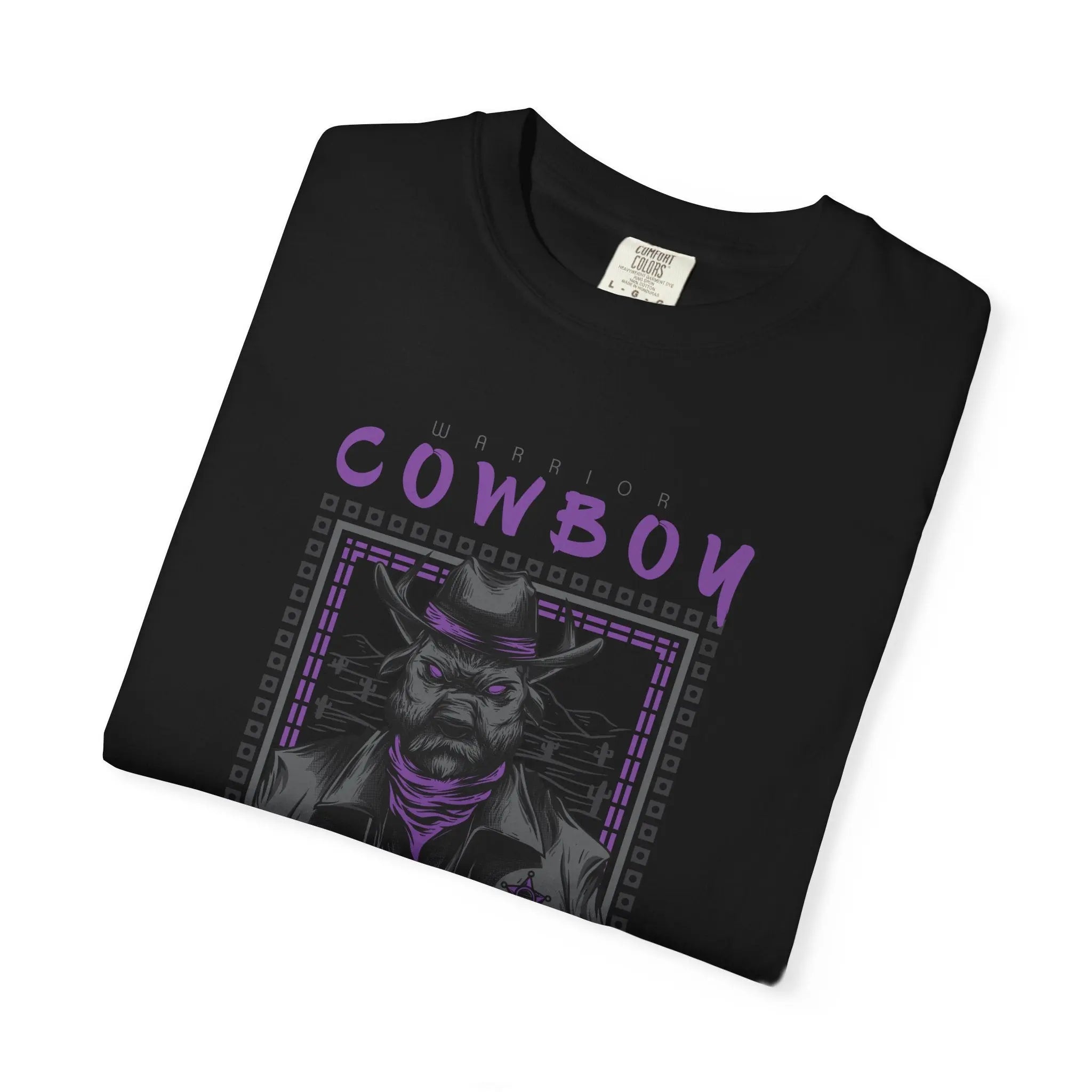 Warrior Cowboy Graphic Unisex Relaxed Fit T-Shirt - Sinful Threads