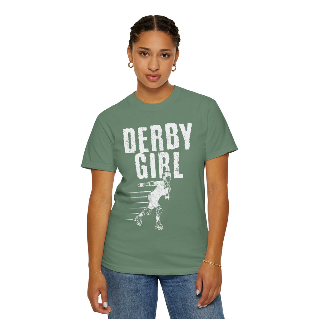Derby Girl Skater Illustration Sports Design T-Shirt - Sinful Threads