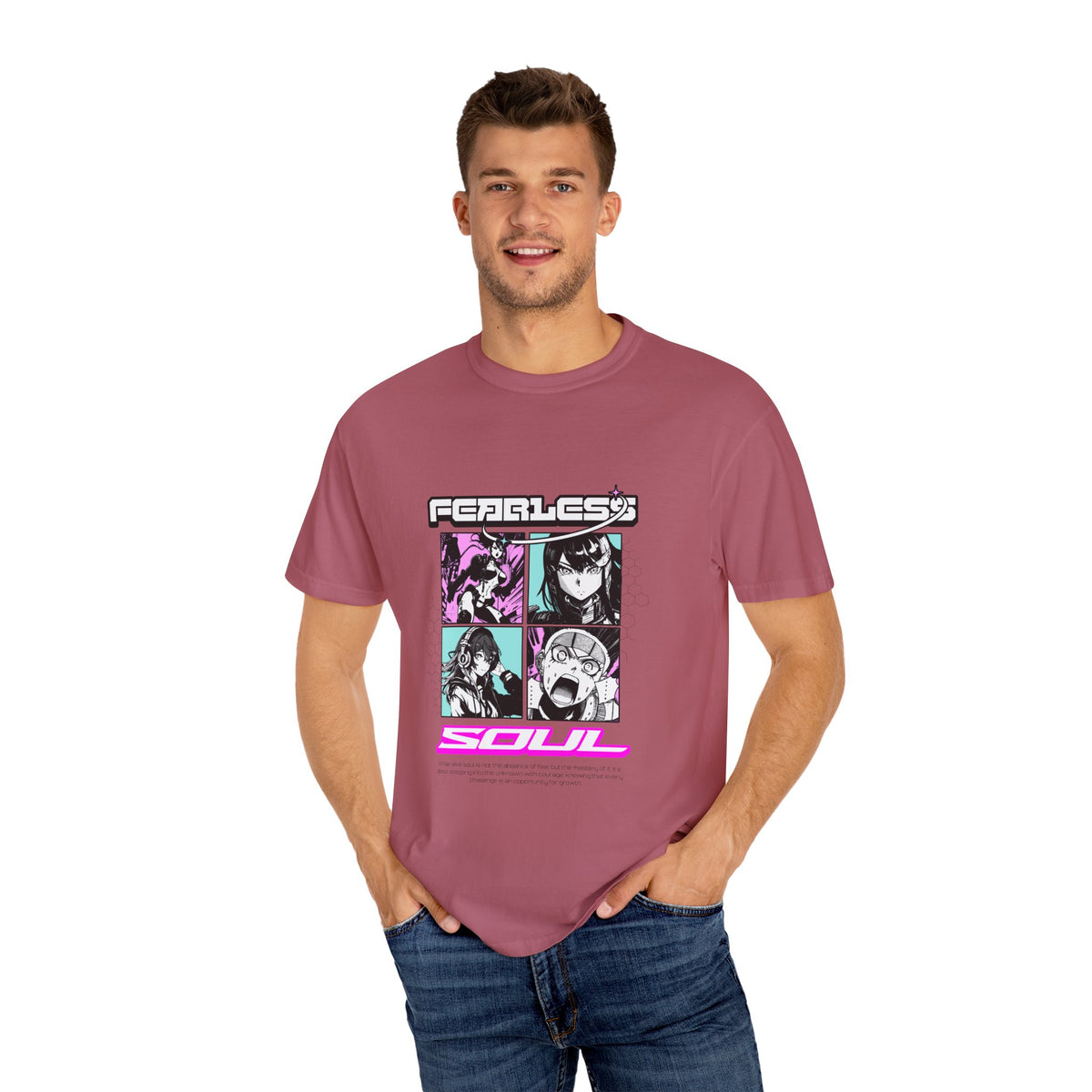 Fearless Soul Tee - Anime Manga Bold Aesthetic Graphic
