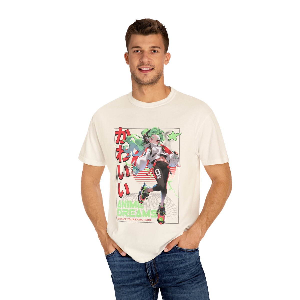 Cyberpunk Anime Tee - Kawaii Vaporwave - Streetwear
