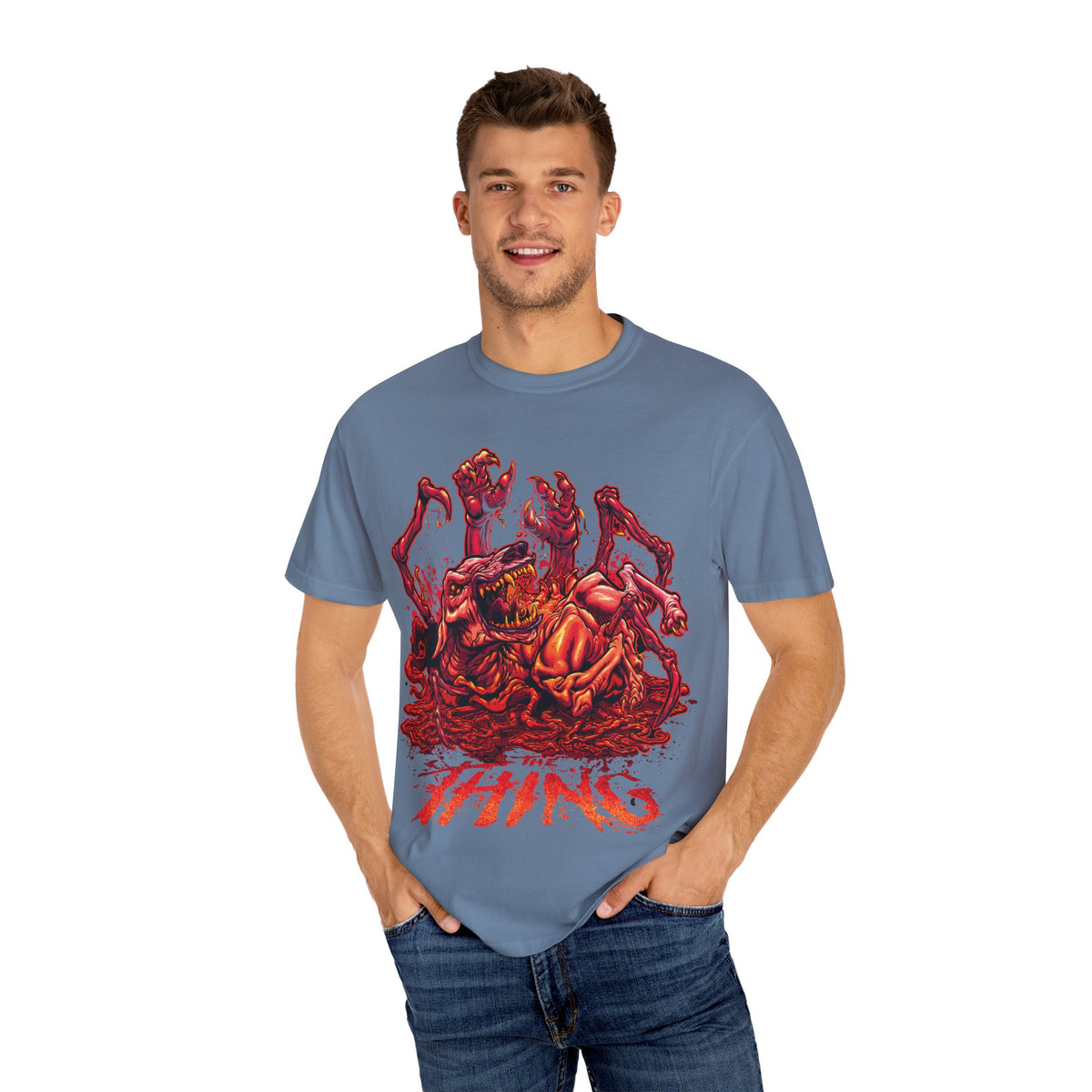 The Thing Shirt - Spooky 80s Horror Vintage Tee for Horror Fans