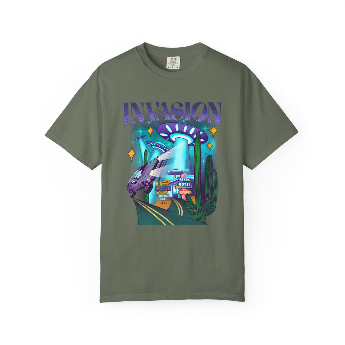 Alien Abduction Shirt – Desert Motel UFO Tee Retro Sci-Fi