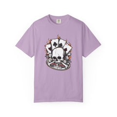 Skull Playing Cards Dice Gambling Casino Design T-Shirt