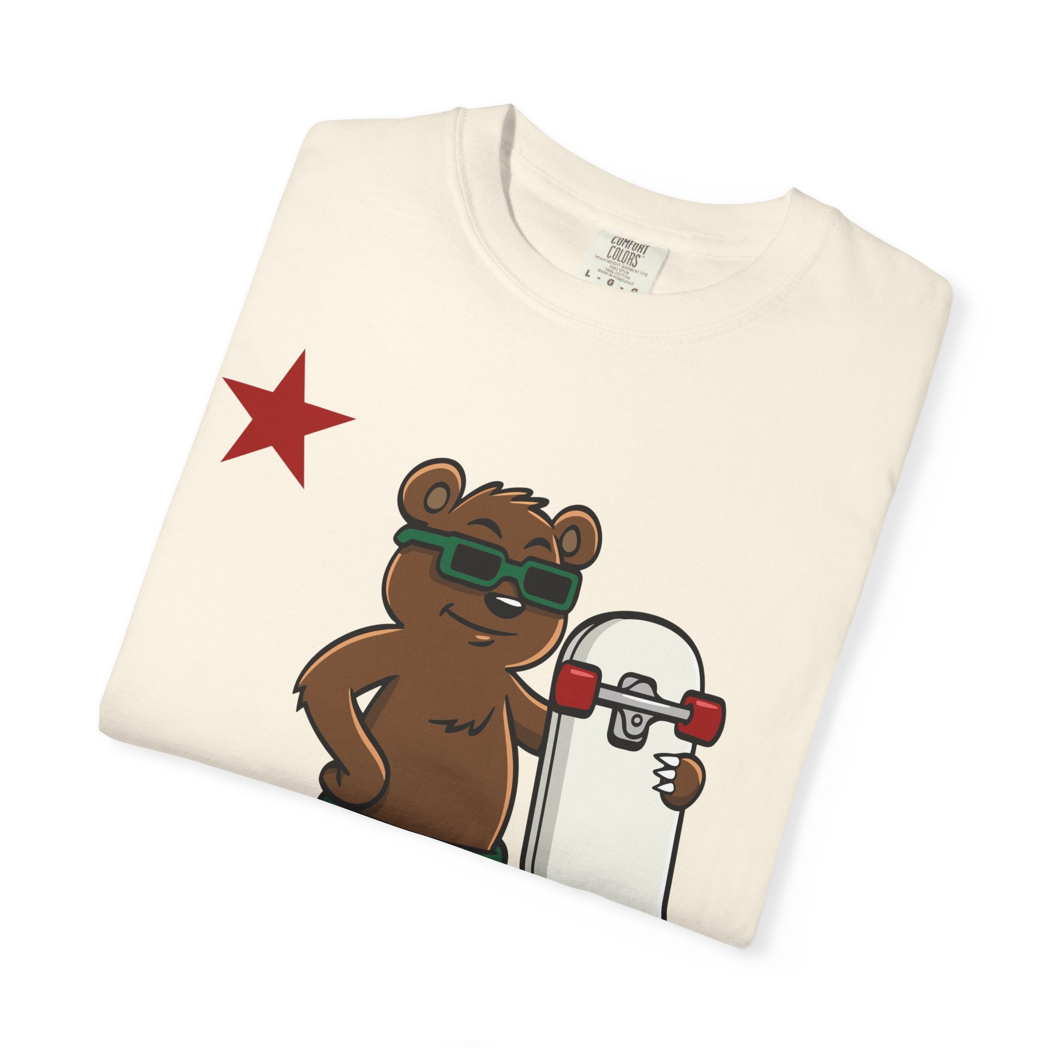 California Skateboard Bear Shirt - Cool Skater Tee for CA Fans - Sinful Threads