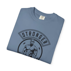 Stronger Everyday Fitness Motivation Graphic Design T-Shirt