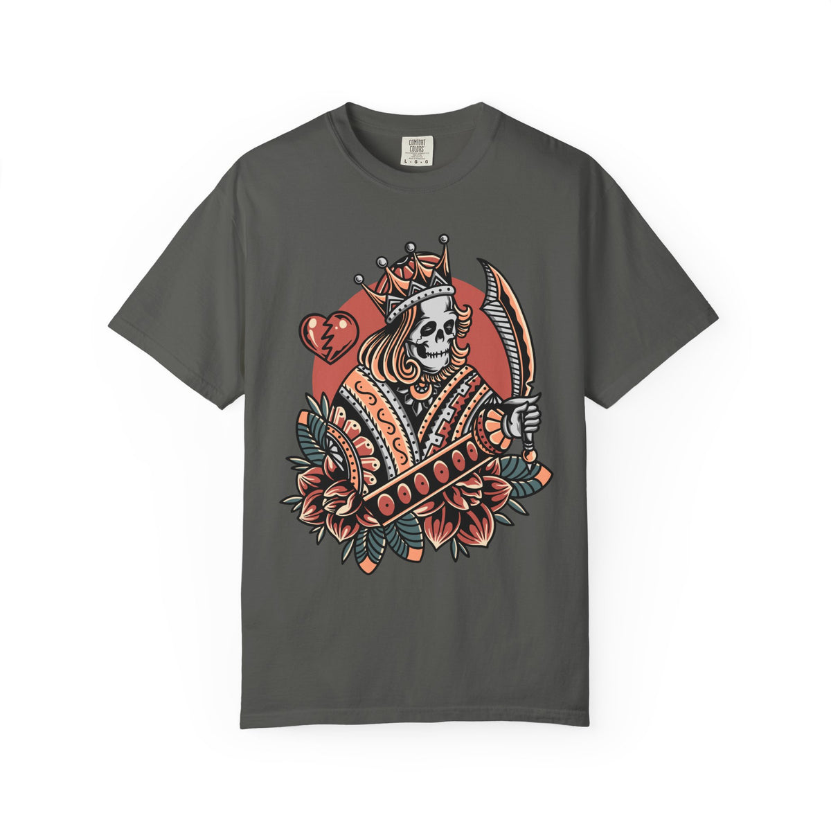 Skull King Hearts Shirt - Playing Card Tee, Unique Poker Gift