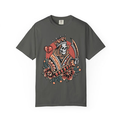 Skull King Hearts Shirt - Playing Card Tee, Unique Poker Gift - Sinful Threads