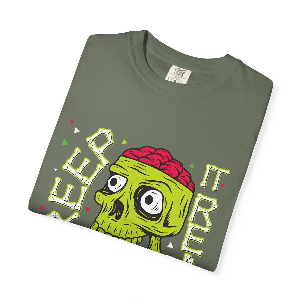 Funny Zombie Shirt - Keep It Real Tee - Brains Out Humor