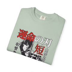 Anime Manga Tee - Black White Sword Design - Japan Gift