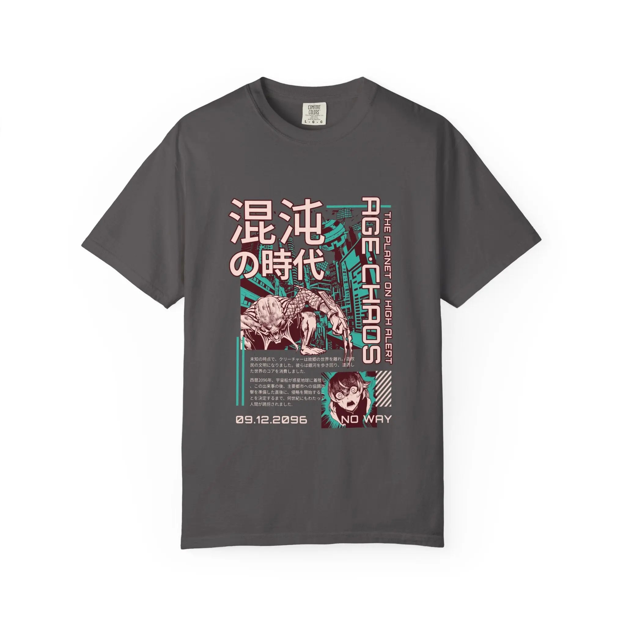 Cyberpunk Alien Tee - Anime Predator - Graphic Gift - Sinful Threads