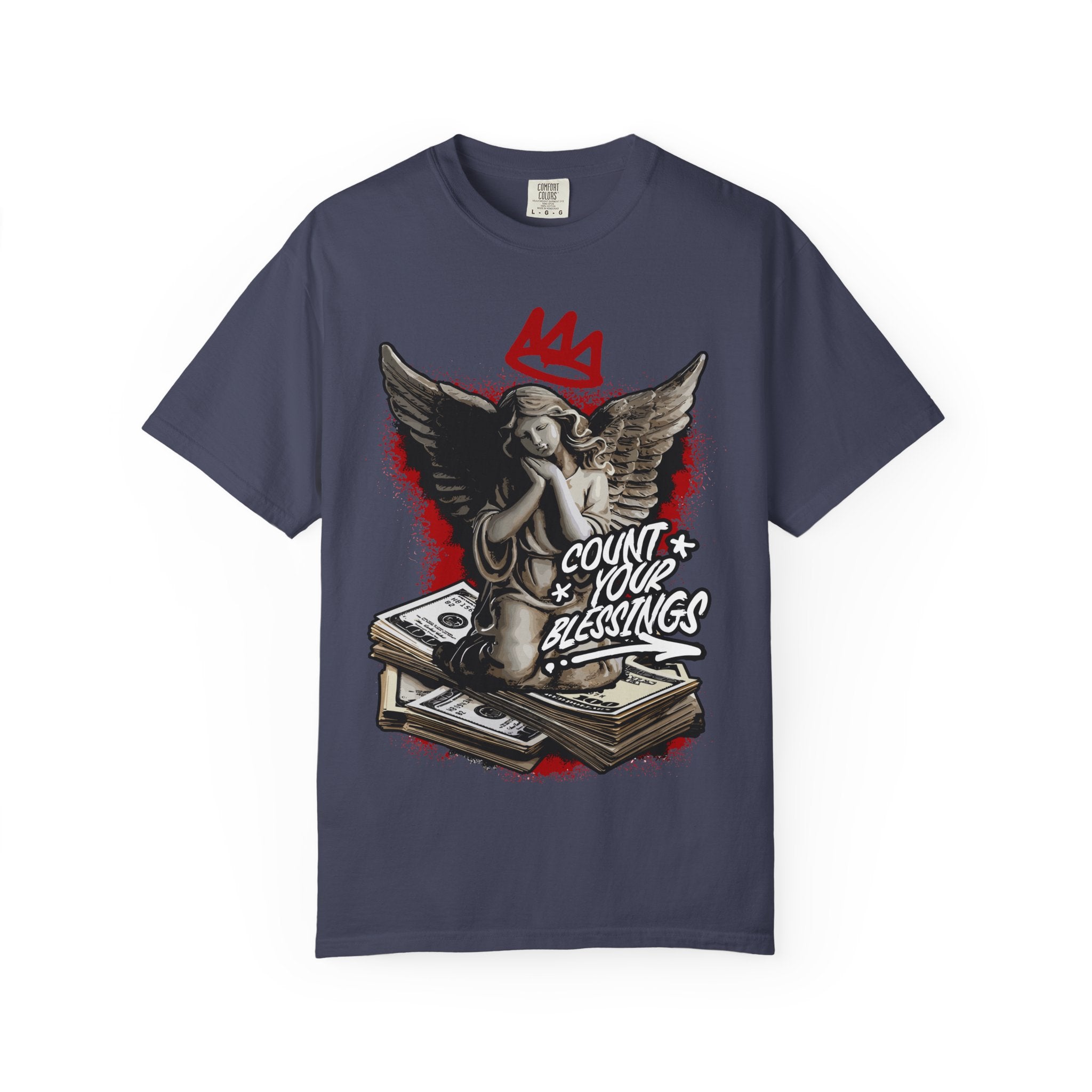 Count Your Blessings Angel Tee – Crown Inspired Shirt - Sinful Threads