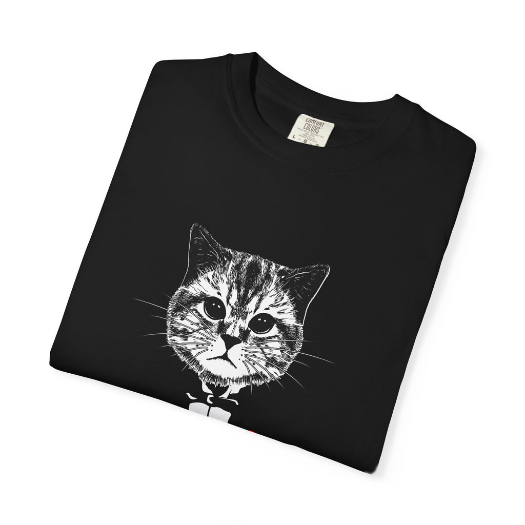 Cat Father Tee - Funny Kitten Shirt - Tuxedo Graphic Tee - Sinful Threads