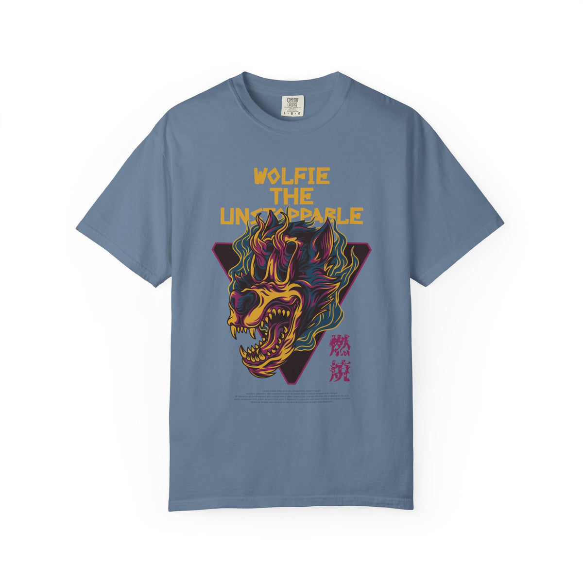 Fierce Wolfie The Unstoppable Graphic Design T-Shirt